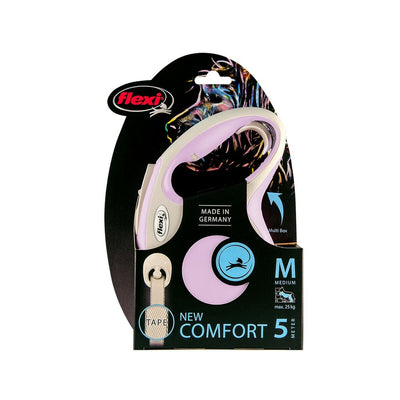 DoHundkoppel Flexi New Comfort Rosa XS-storlek (3 m)