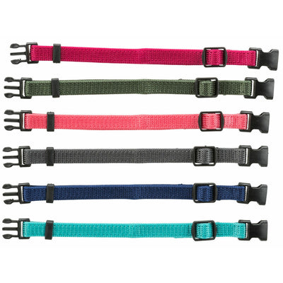 Hundhalsband Trixie Grön Grafit Fuchsia Korall Indigo Azul Océano S/M 17-25 cm (6 antal)