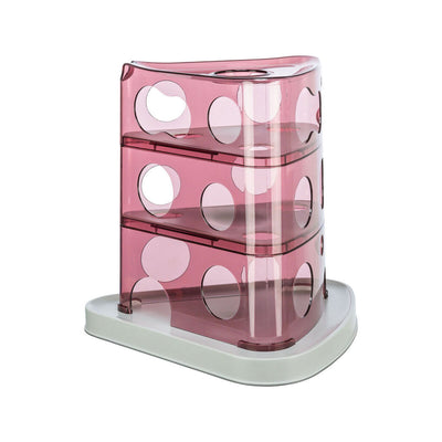 Kattleksaken Trixie Cheese Tower Vit Rosa Gummi Plast 32 x 32 x 32 cm