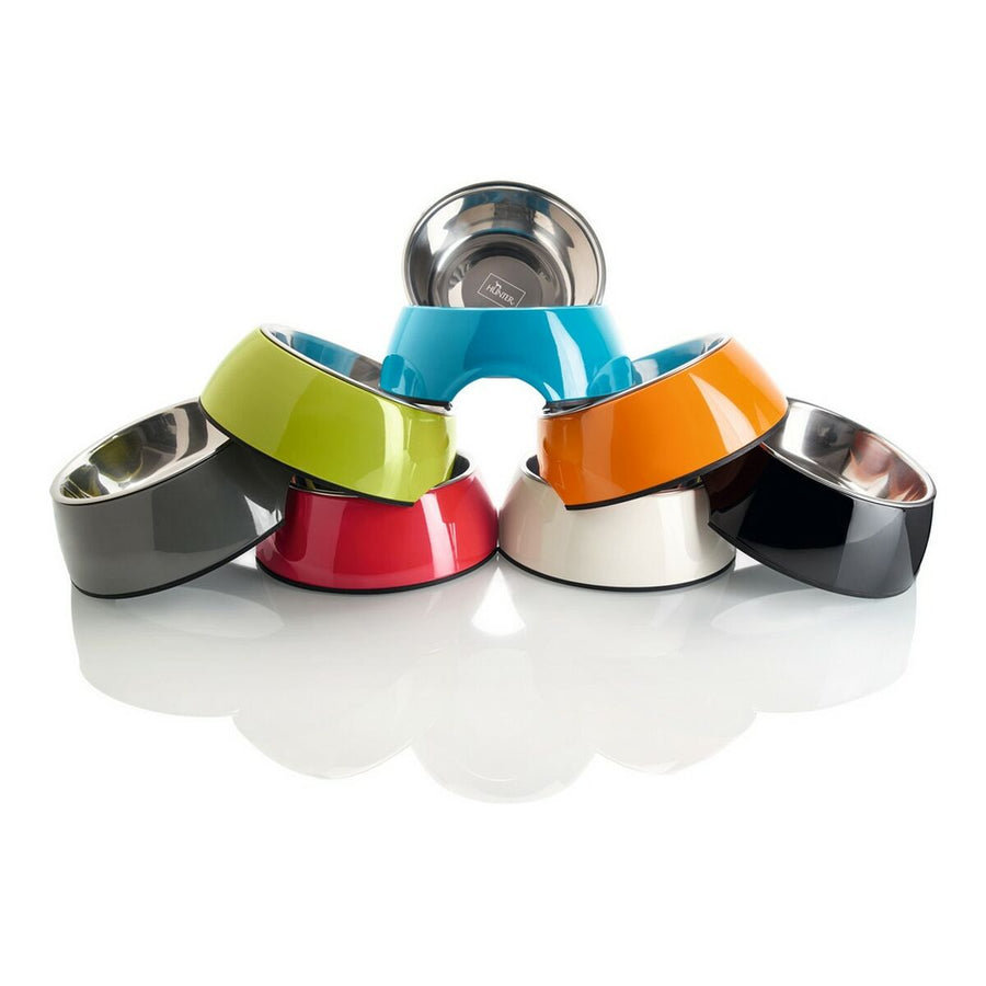 Hundmatare Hunter Melamin Rostfritt stål Svart 700 ml (22 x 22 x 11,5 cm)