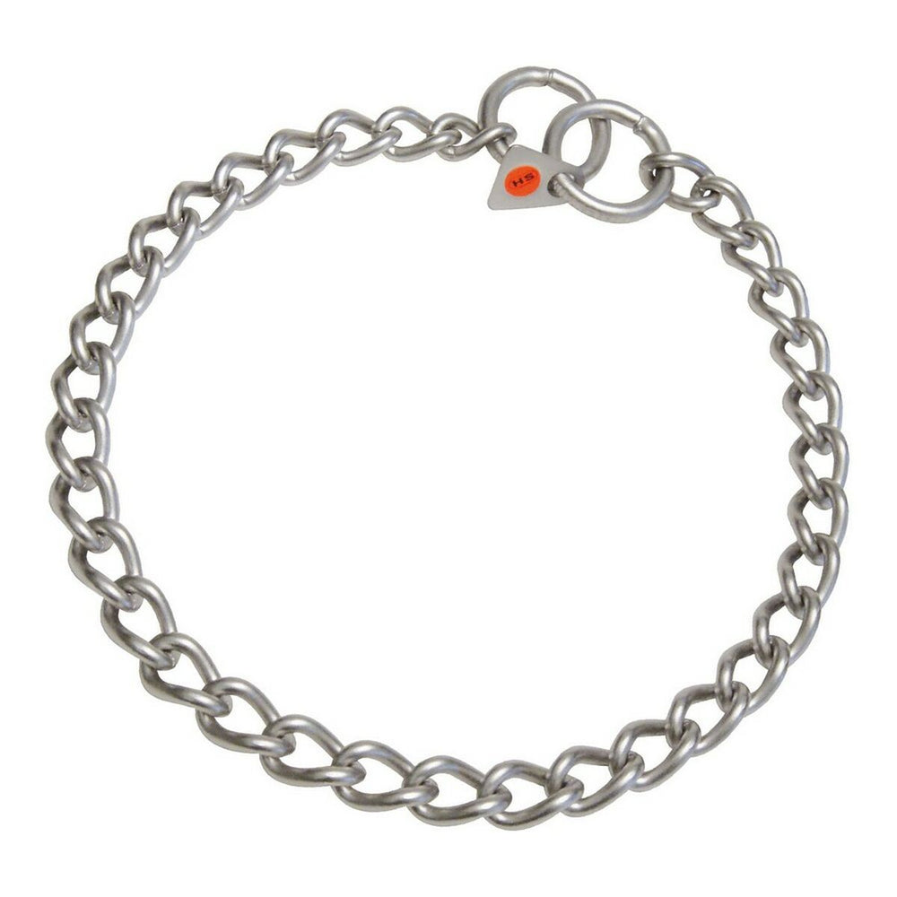 Hundhalsband HS Sprenger Silver 3 mm Matta Länkar Tvinnade (65 cm)