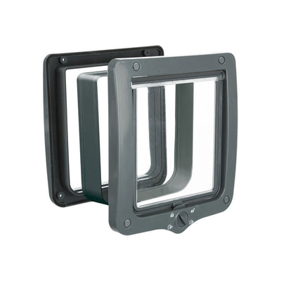 Kattlucka Trixie Grå 24 x 28 cm Plast XXL