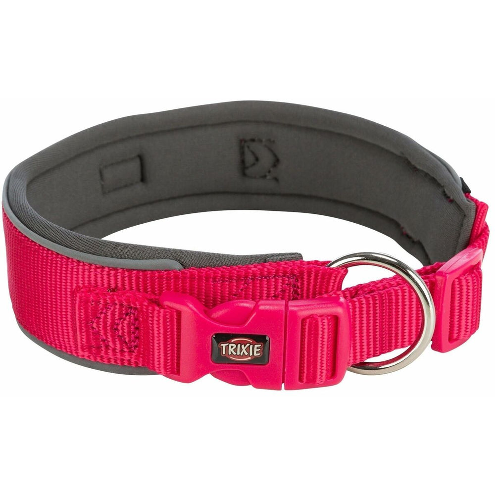 Hundhalsband Trixie Premium Grafit Fuchsia L 46-55 cm
