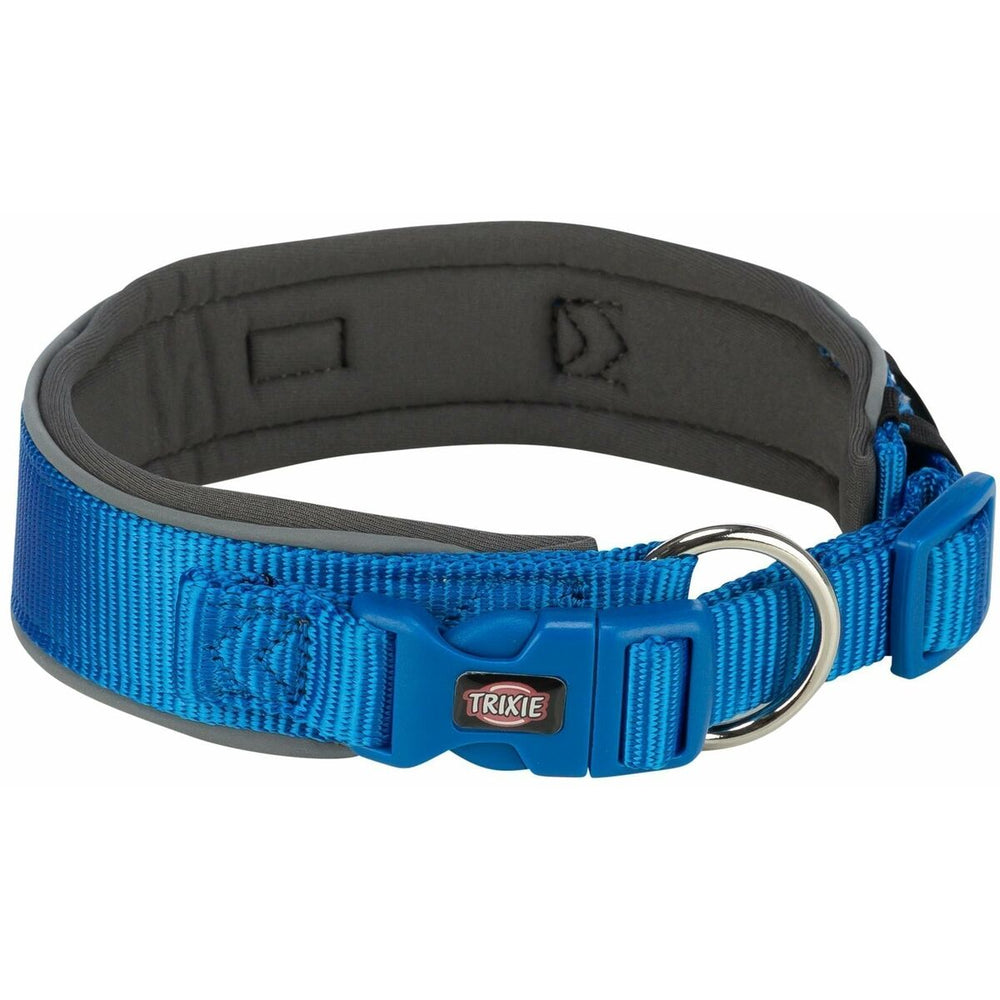 Hundhalsband Trixie Premium Grafit Koboltblått L/XL 53-62 cm