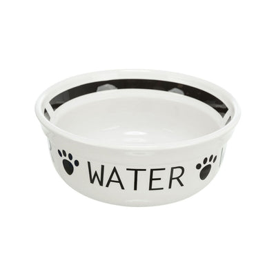 Hundmatare Trixie Vit Svart Ø 13 cm 250 ml
