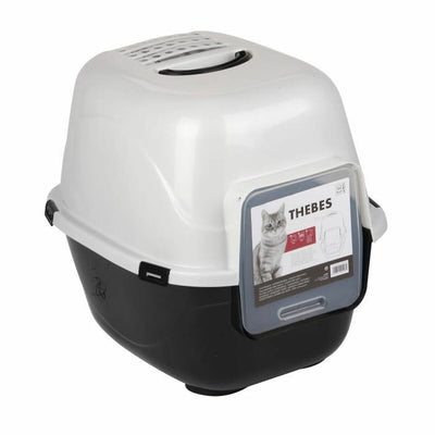 Djurhållare MPETS 62 x 53 x 58 cm Vit Vit/Svart Plast