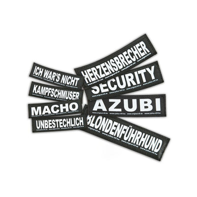 Etiketter för sele Julius K9 GIFTZWERG S Vit Svart