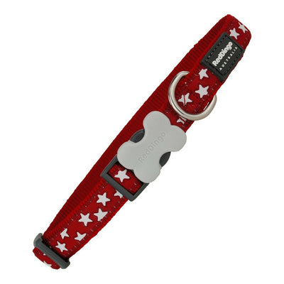 Hundhalsband Red Dingo Stjärna 20-32 cm